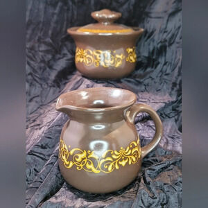 1970's ~ Vintage ~ Jamoca ~ Franciscan Earthenware ~ Perfect ~ Cream and Sugar